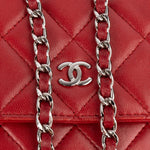 Chanel Quilted Lambskin Wallet on Chain Crossbody Bag - vintageandkickz