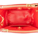 Prada Ostrich Leather Twin Pocket Tote Handbag