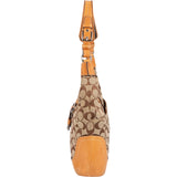 Coach Monogram Signature Soho Buckle Flap Shoulder Bag