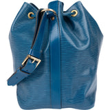 Louis Vuitton Blue Epi Leather Sac Noé Petit Shoulder Bag
