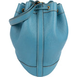 Hermès Blue Jean Togo Leather Market Bucket Shoulder Bag