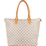 Louis Vuitton Monogram Damier Azur Canvas Saleya GM Tote Shoulder Bag