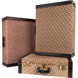 Christian Dior Trotter Monogram Vintage Suitcase Trio Tower