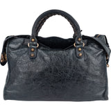 Balenciaga Blue Leather Classic City Handbag