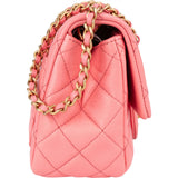 Chanel Quilted Lambskin Mini Rectangular Single Flap Adjustable Crossbody Bag - vintageandkickz