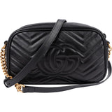 Gucci Matelassé Leather GG Marmont Camera Crossbody Bag