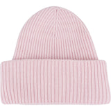Chanel Pink Cashmere CC Emblem Ribbed Beanie