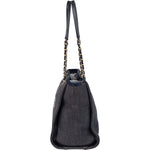 Chanel Denim Deauville Tote Shoulder Bag - vintageandkickz