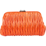 Miu Miu Patent Leather Matelassé Clutch Bag