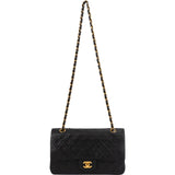 Chanel Quilted Lambskin 24K Gold Medium Double Flap Shoulder Bag