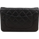 Chanel Quilted Lambskin Wallet On Chain Crossbody Bag