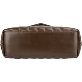 Yves Saint Laurent Brown Quilted Leather Loulou Crossbody Bag