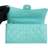 Chanel Quilted Lambskin Classic CC Single Flap Wallet