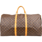 Louis Vuitton Monogram Canvas Keepall 60 Bandoulière Travel Bag