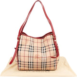 Burberry Nova-Check Monogram Haymarket Hobo Shoulder Bag
