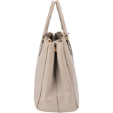 Prada Grey Saffiano Leather Galleria Handbag