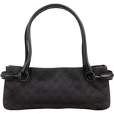 Gucci Monogram GG Denim Abbey East West Horizontal Shoulder Bag
