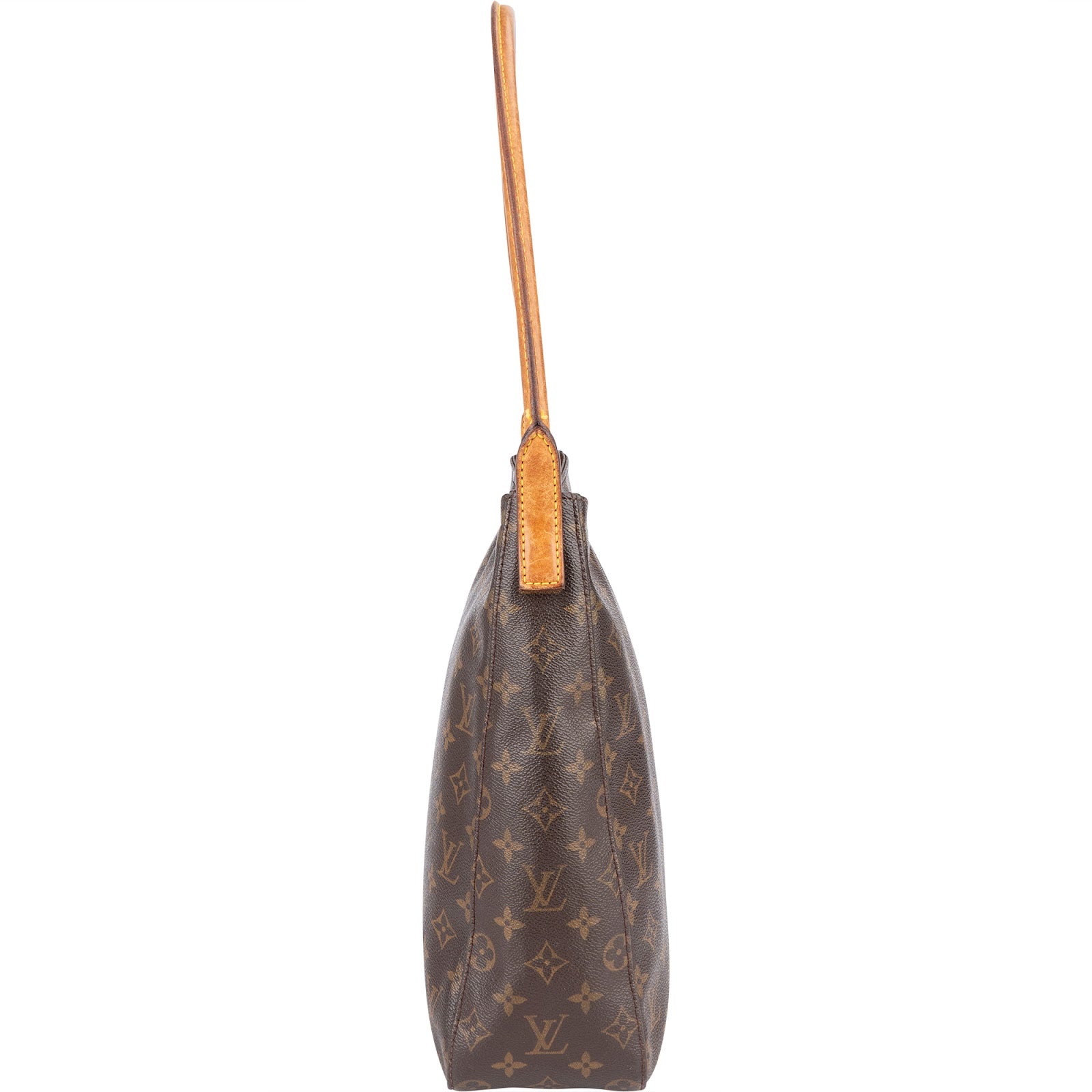 [🔄️B15 / F10] Louis Vuitton Canvas Monogram Looping GM Shoulder Bag - vintageandkickz