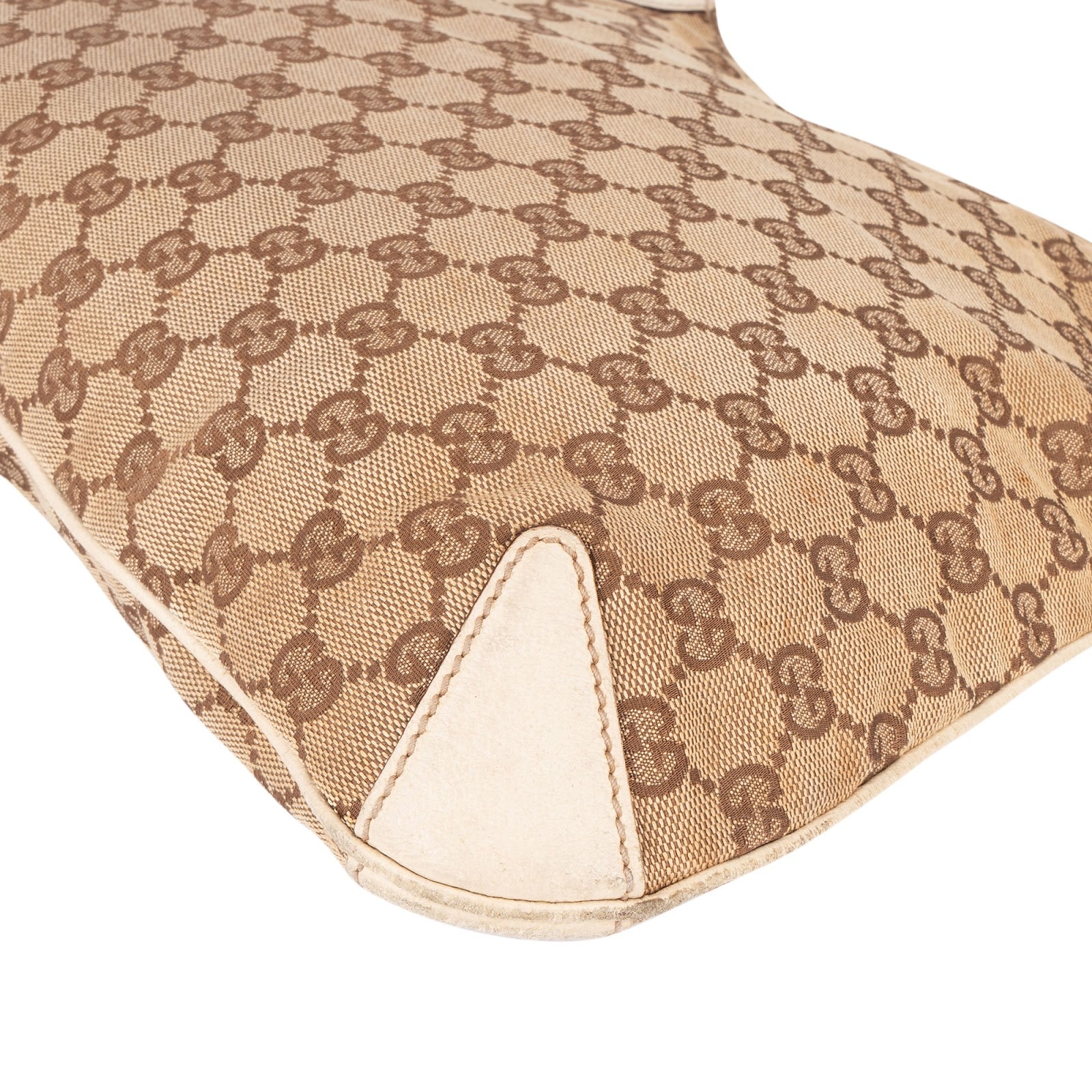 [🔄️B24 / F39] Gucci Monogram GG Canvas Abbey D-Ring Hobo Shoulder Bag - vintageandkickz