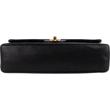 Chanel Quilted Lambskin Chevron Medium 24K Gold Double Flap Shoulder Bag