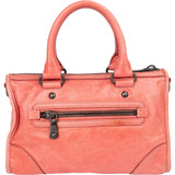 Miu Miu Vitello Lux Leather Small Bauletto Padlock Handbag