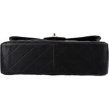 Chanel Quilted Caviar Leather Jumbo Double Flap Crossbody Bag