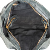 Balenciaga Dark Green Leather City Handbag