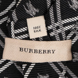Burberry Haymarket Check Black and White Silk Tie Krawatte