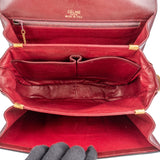 Celine Leather Horse Carriage Triomphe Shoulder Bag