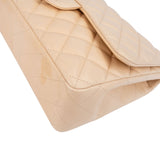 Chanel Quilted Lambskin Palladium Jumbo Single Flap Crossbody Bag
