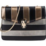 Bvlgari Serpenti Forever Striped Crossbody Bag