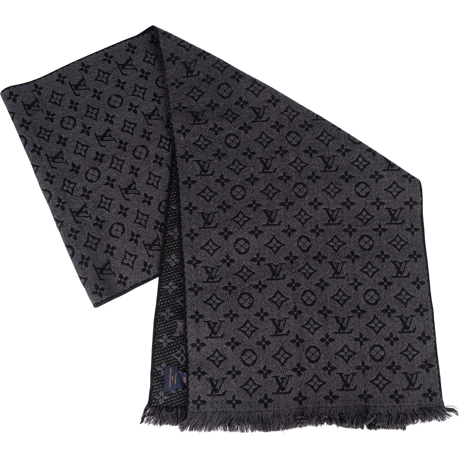 [🔄️B19 / F32] Louis Vuitton Wool Monogram Classic Schal Scarf - vintageandkickz