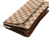 Gucci Monogram GG Canvas Small Pochette Accessoires Chain Crossbody Bag