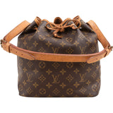 Louis Vuitton Monogram Canvas Sac Noé Petit Shoulder Bag