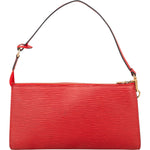 [🔄️B07 / F04] Louis Vuitton Red Epi Leather Pochette Accessoires Handbag - vintageandkickz