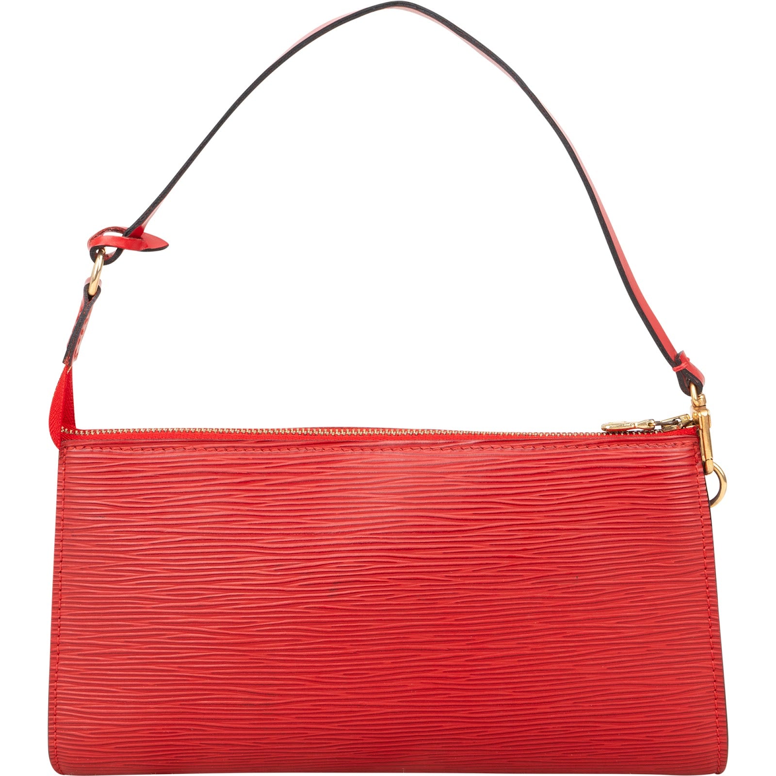[🔄️B07 / F04] Louis Vuitton Red Epi Leather Pochette Accessoires Handbag - vintageandkickz