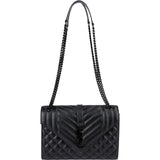 Saint Laurent Grain de Poudre Leather Medium Envelope Crossbody Bag