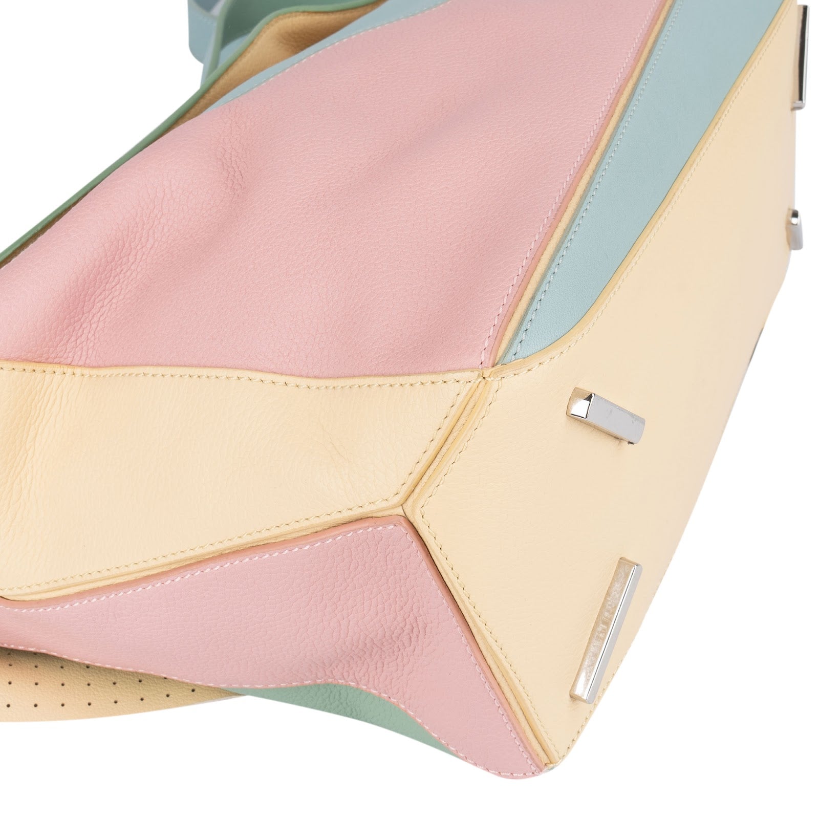 Loewe Multicolor Leather Puzzle Crossbody Handbag - vintageandkickz