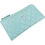 Chanel Quilted Caviar Leather Quilted Long Zipped Wallet