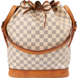 Louis Vuitton Monogram Damier Azur Canvas Sac Noé Grande Shoulder Bag