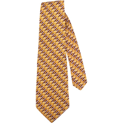 Christian Dior Geometric Pattern Silk Tie Krawatte