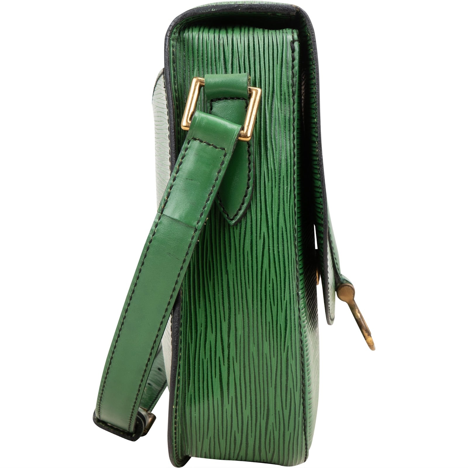 Louis Vuitton Green Epi Leather Saint Cloud GM Crossbody Bag - vintageandkickz