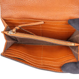 Chloé Brown Leather Marcie Flap Wallet