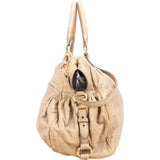 Miu Miu Vitello Lux Leather Satchel Hobo Handbag