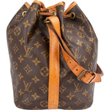 Louis Vuitton Monogram Canvas Sac Noé Petit Shoulder Bag