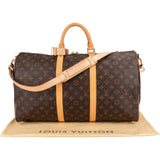 Louis Vuitton Monogram Canvas Keepall 50 Bandoulière Travel Bag