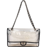 Chanel Transparent Vinyl Single Flap Shoulder Bag