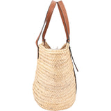Loewe Palm Leaf Basket Raffia Shoulder Bag