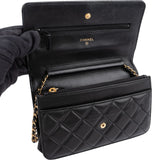 Chanel Quilted Lambskin Wallet on Chain Crossbody Bag