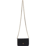 Chanel Quilted Caviar Leather CC Wallet On Chain Crossbody Bag
